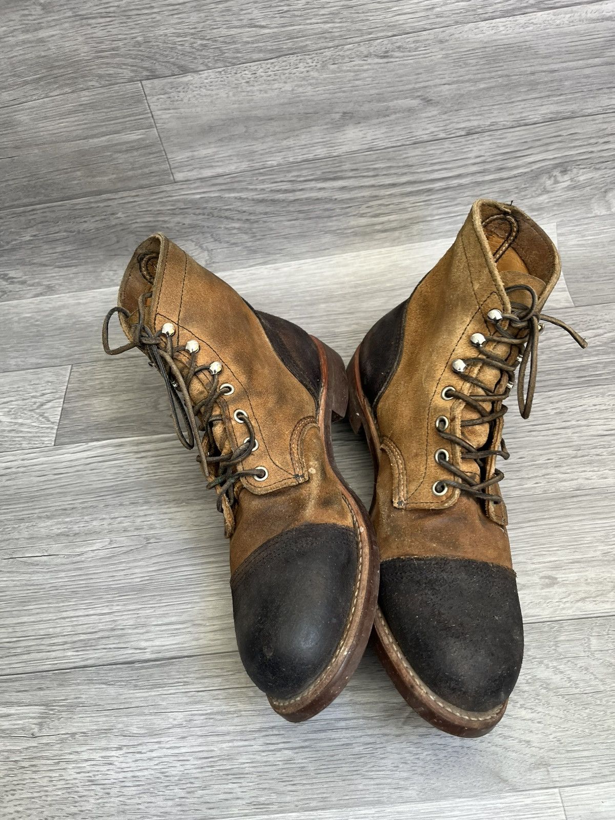 Red Wing Red wing iron ranger rough out biker boots sz 43 Size US 10 / EU 43 - 10 Thumbnail