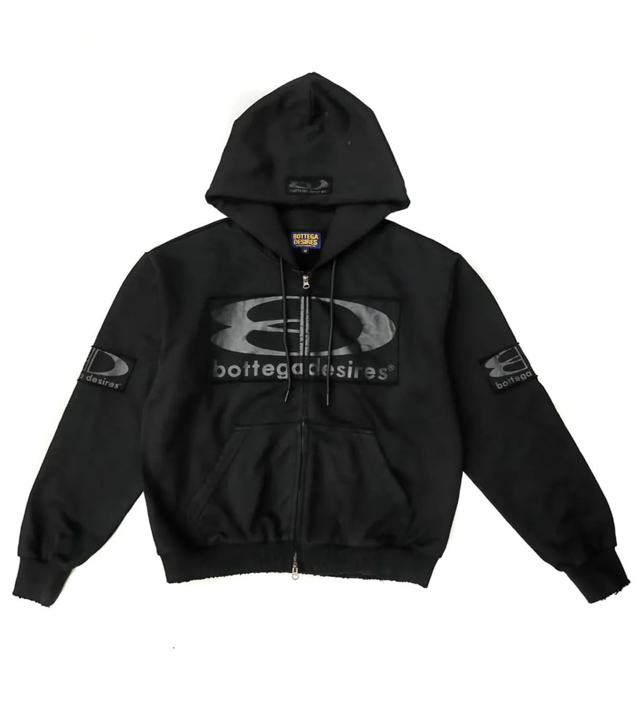 Bottega Desires Bottega Desires 'Tech' Black Zip Up Hoodie Size US XL / EU 56 / 4 - 1 Preview