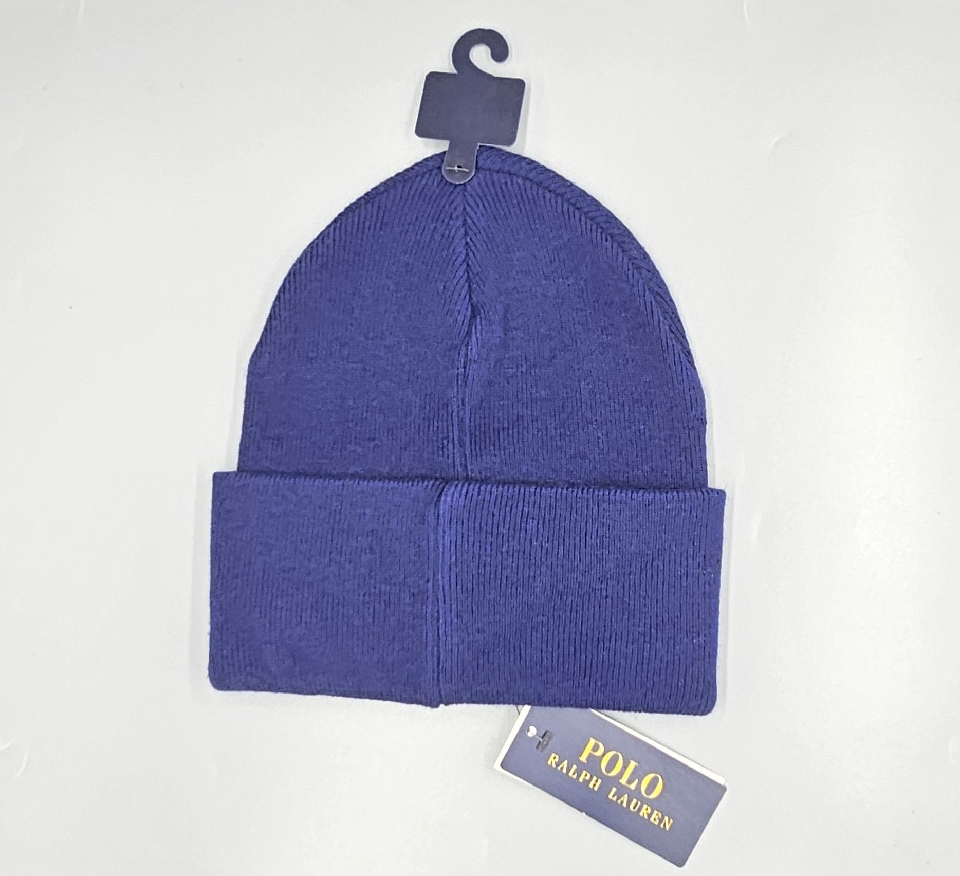 Polo Ralph Lauren Polo Ralph Lauren Crest Beanie Hat Royal Blue 100% Wool Size ONE SIZE - 8 Thumbnail
