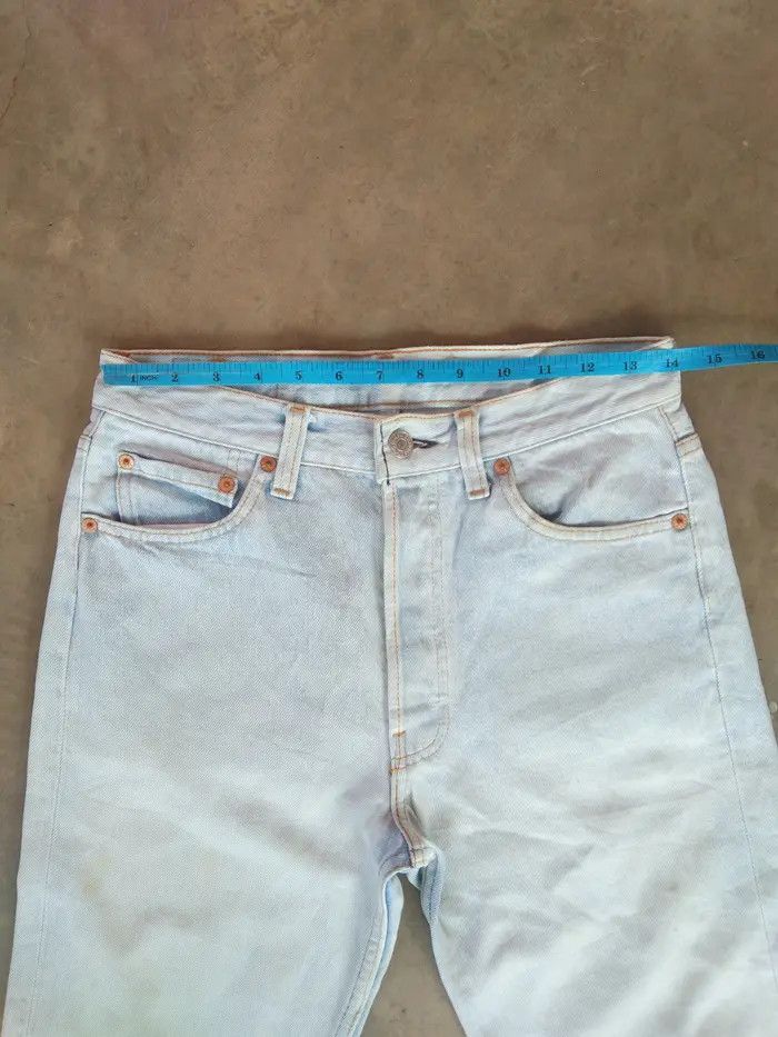 Levi's × Vintage 90s Vintage Levis 501 Made In USA Distressed Jeans 28x32 Size US 28 / EU 44 - 6 Thumbnail