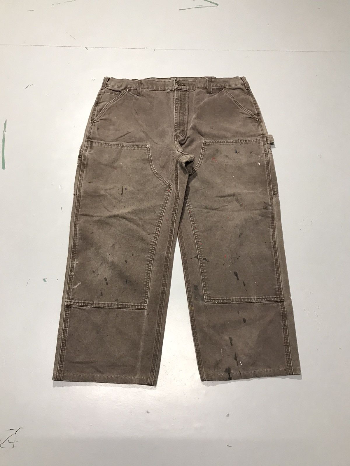 Carhartt Vintage Carhartt B136 DKB double knee workwear denim Size US 38 / EU 54 - 1 Thumbnail