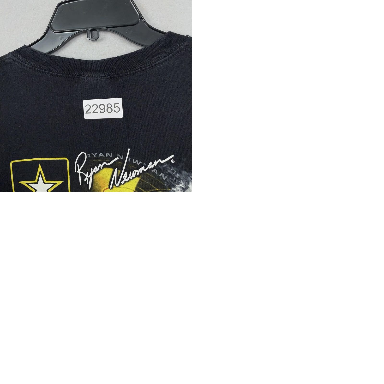 Chase Authentics Ryan Newman Shirt Mens 3XL U.S. Army NASCAR Double Sided Black Racing Tee Size US XXL / EU 58 / 5 - 9 Thumbnail