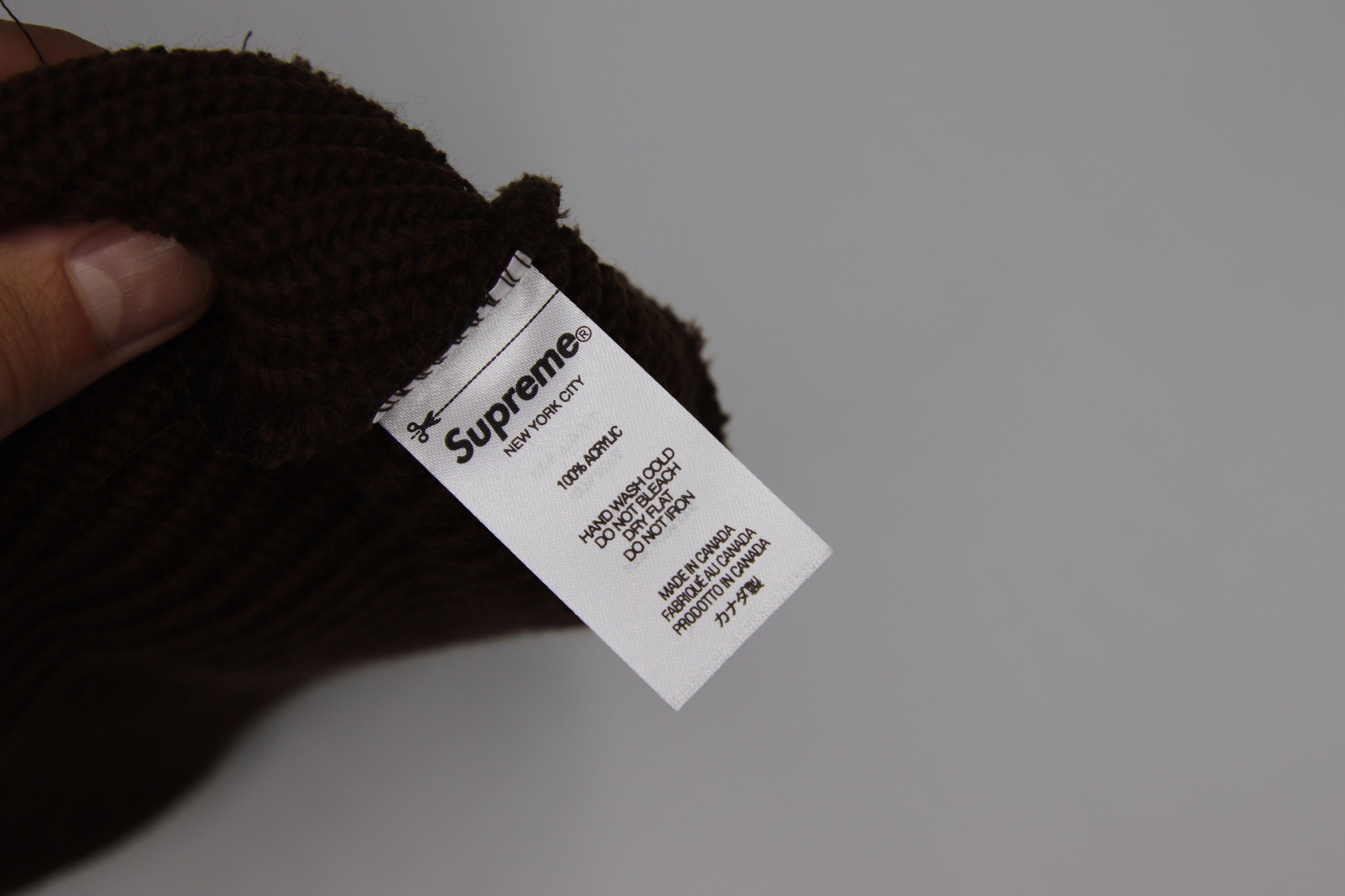 Supreme Supreme Loose Gauge Beanie Brown (FW21) Size ONE SIZE - 3 Thumbnail