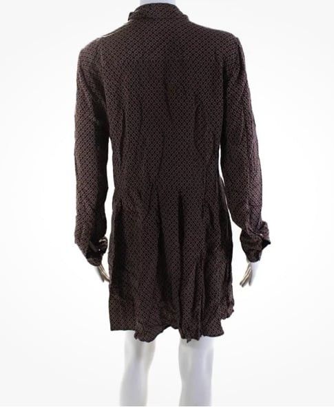 Equipment Equipment Femme Womens Silk Collared Long Sleeve Skater Dre Size M / US 6-8 / IT 42-44 - 3 Thumbnail