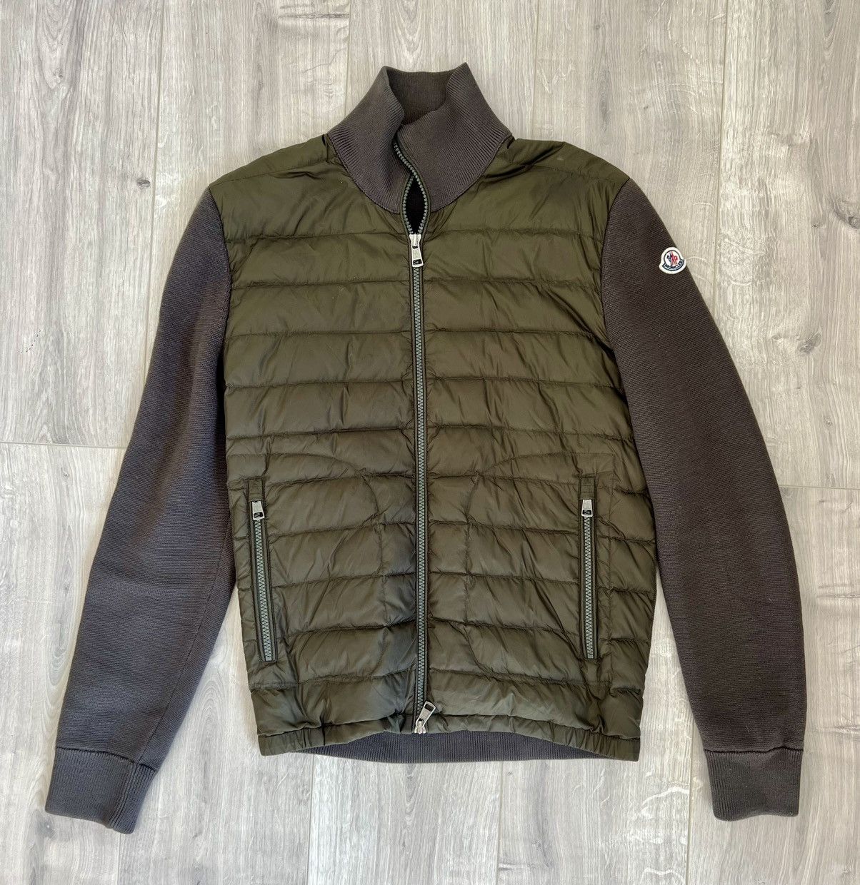 Moncler Moncler Cardigan Tricot Kaki Size US XS / EU 42 / 0 - 1 Thumbnail