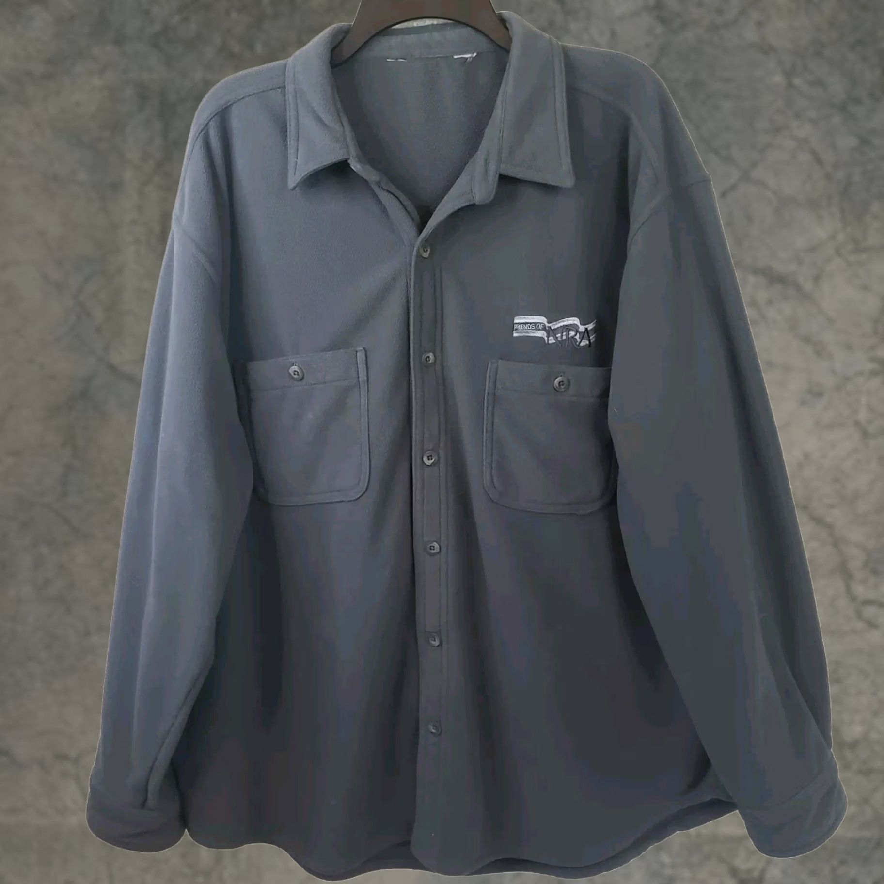 Vintage Friends Of NRA Shirt Mens Gray 3XL Long Sleeve Classic Fit American USA Button-Up Casual Workwear Polyester Blend Size US XXL / EU 58 / 5 - 1 Thumbnail