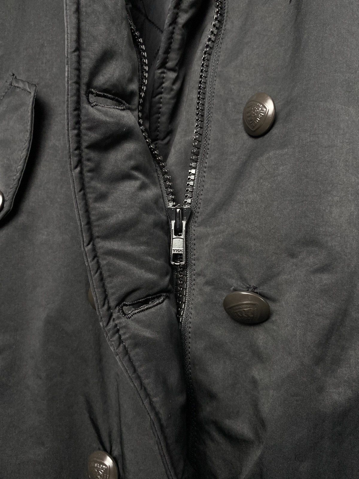 Eddie Bauer × Vintage Vintage Blauer USA Double Breasted Cropped Nylon Jacket Size L / US 10 / IT 46 - 11 Thumbnail