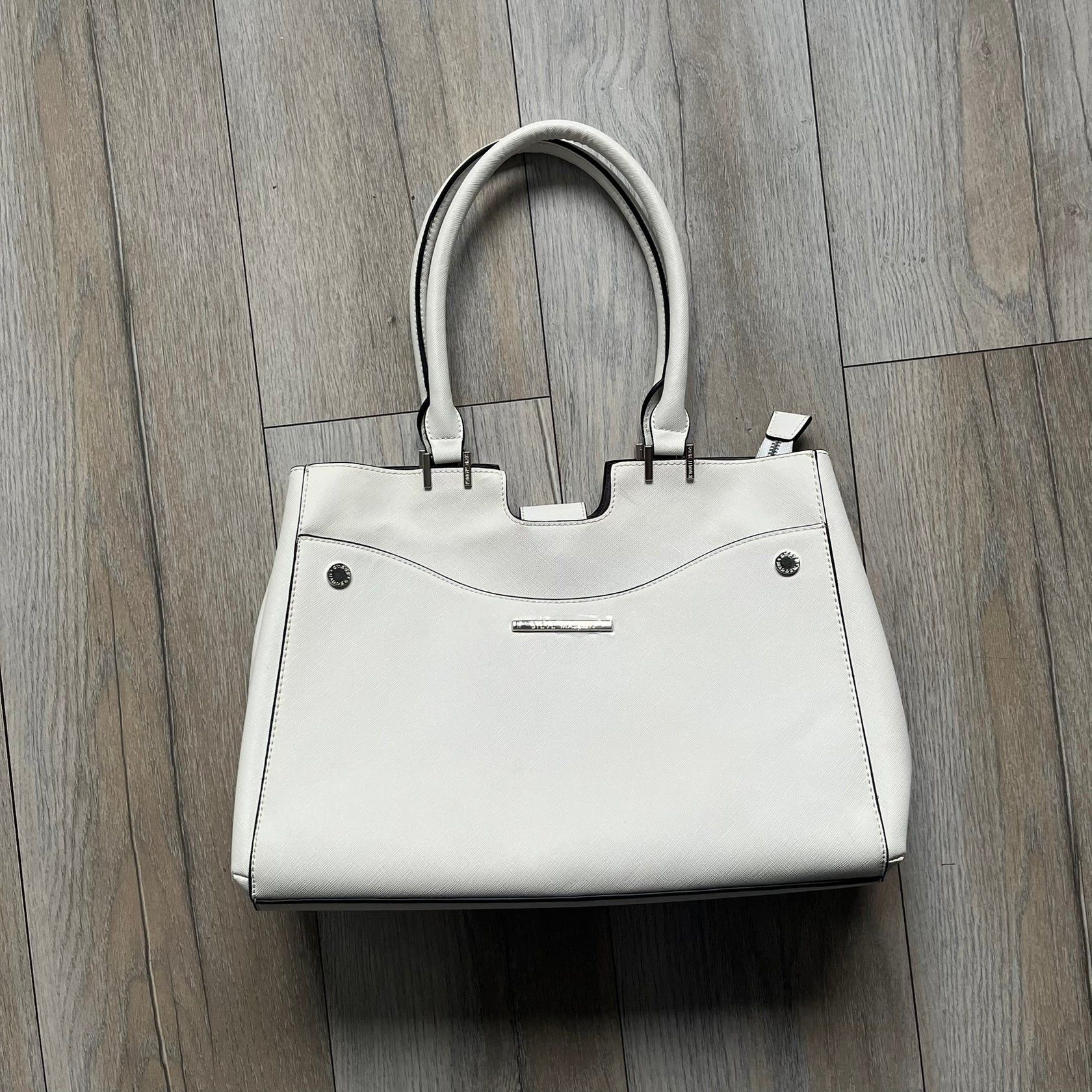 Steve Madden Removable Clutch White Handbag