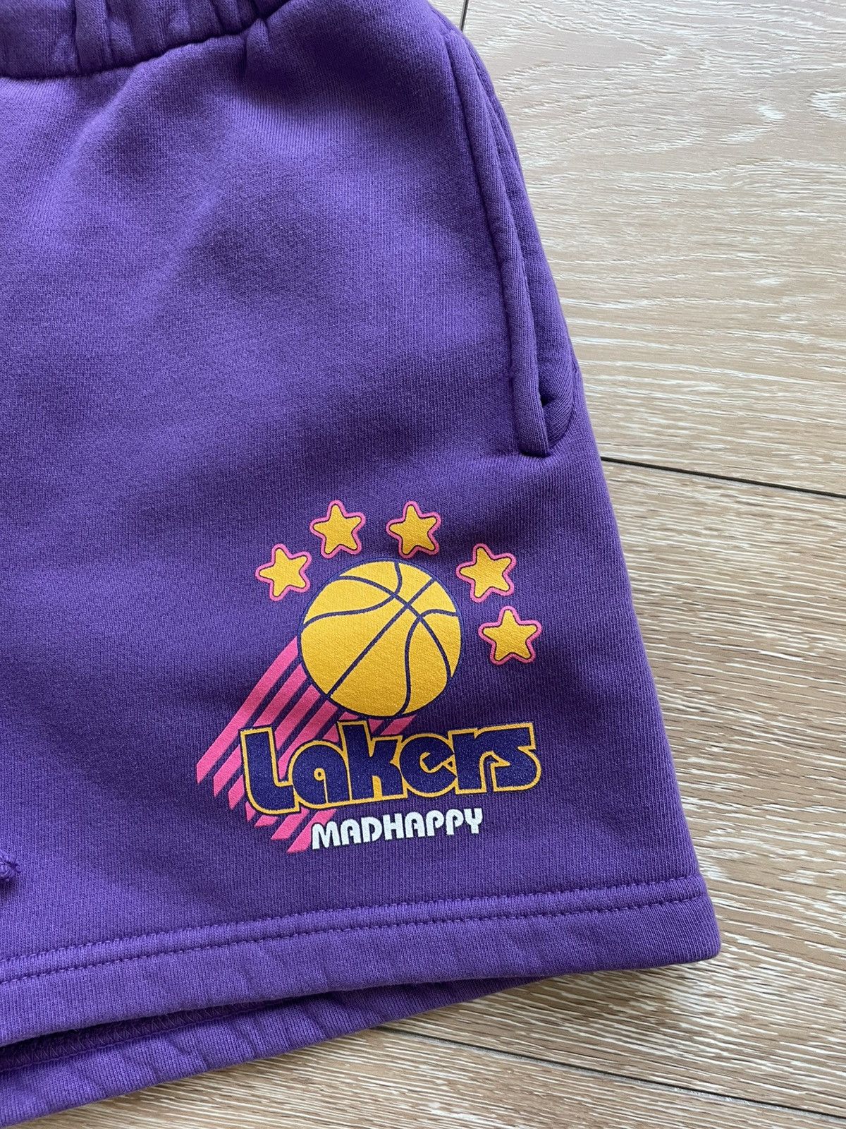 Madhappy Madhappy x NBA Lakers Purple Sweatshorts Women's Small Size 27" / US 4 / IT 40 - 4 Thumbnail