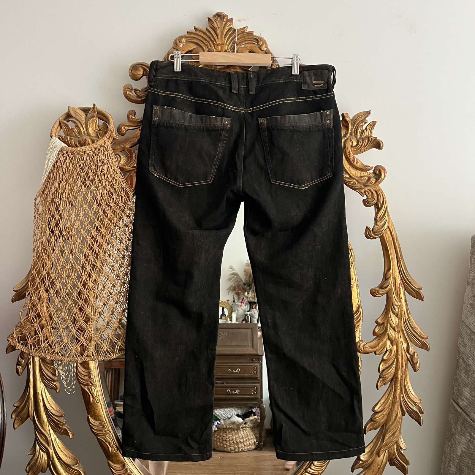 Diesel Vintage dirty Diesel jeans faded Y2K pants Sz 36 Size US 36 / EU 52 - 2 Thumbnail
