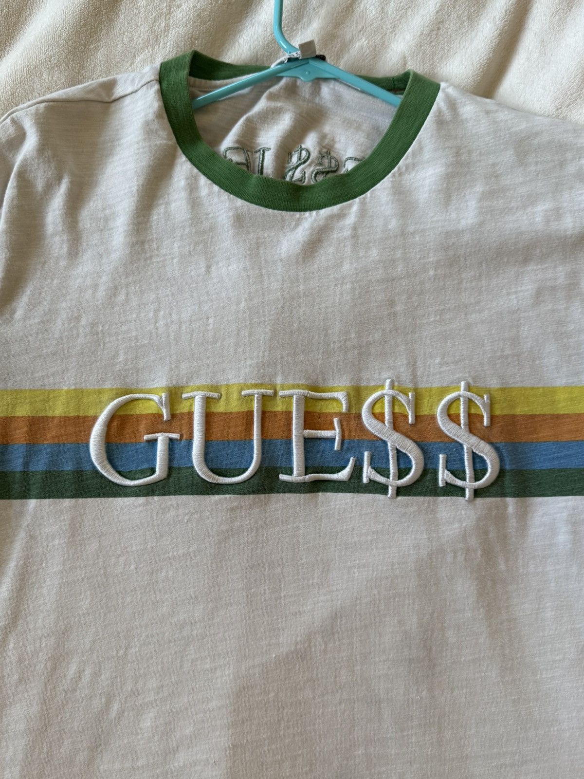 A$AP Rocky × Guess GUESS & A$AP Rocky (GUE$$) Ringer Tee - Green Size US L / EU 52-54 / 3 - 3 Thumbnail