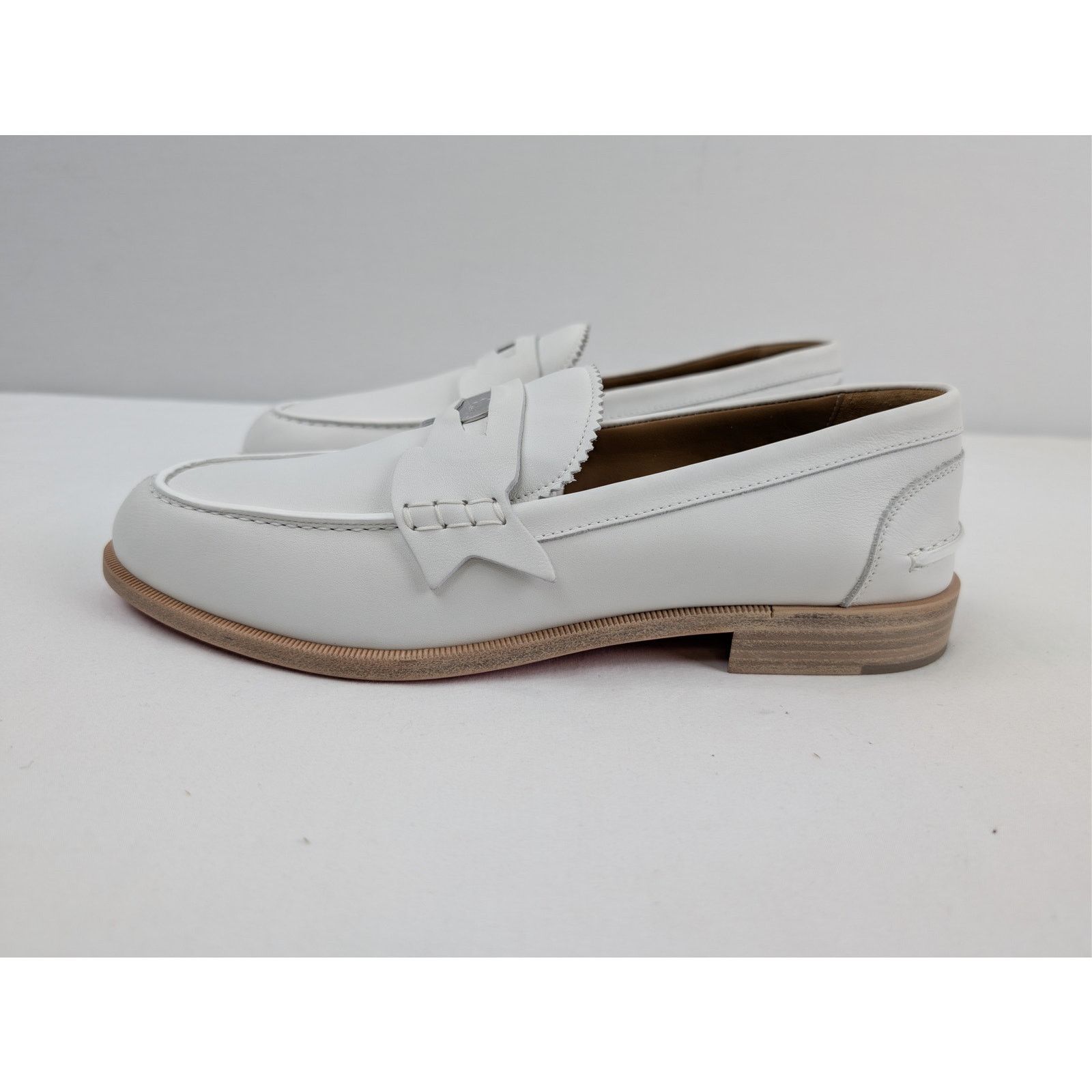 Christian Louboutin o1rshd1 Penny Flat Shoe Boots in White Size US 8.5 / EU 41-42 - 11 Thumbnail