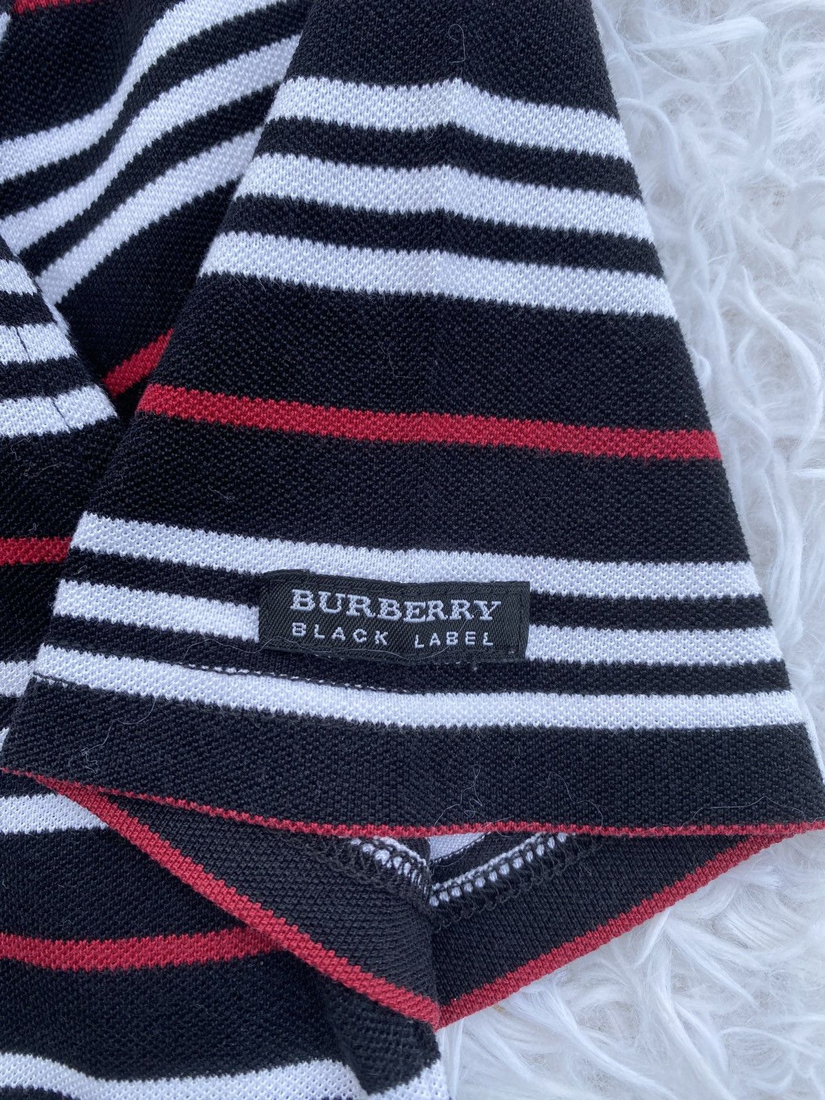 Burberry Rare Vintage Burberry Black Label Stripes Polo Tee Size US M / EU 48-50 / 2 - 8 Thumbnail