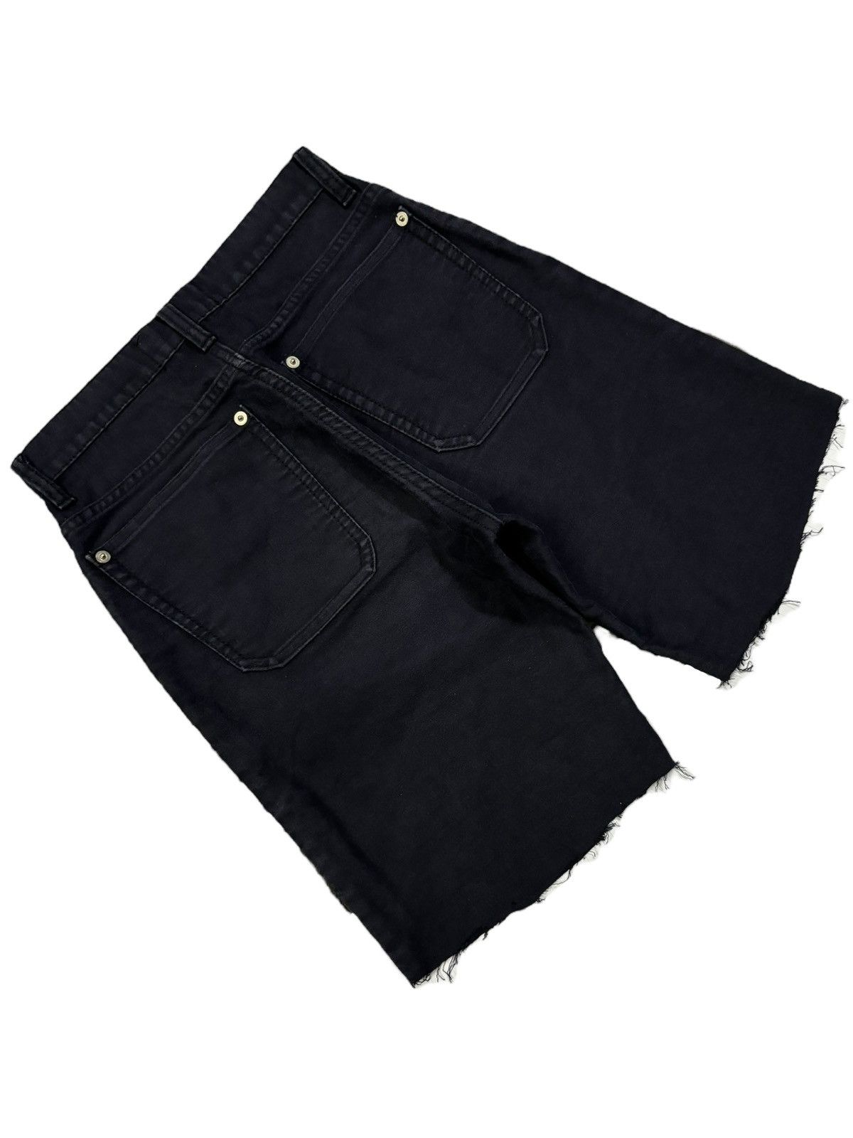 Zucca Zucca Travail by Issey Miyake Frayed Leg Short Pants Size 26" / US 2 / IT 38 - 4 Thumbnail