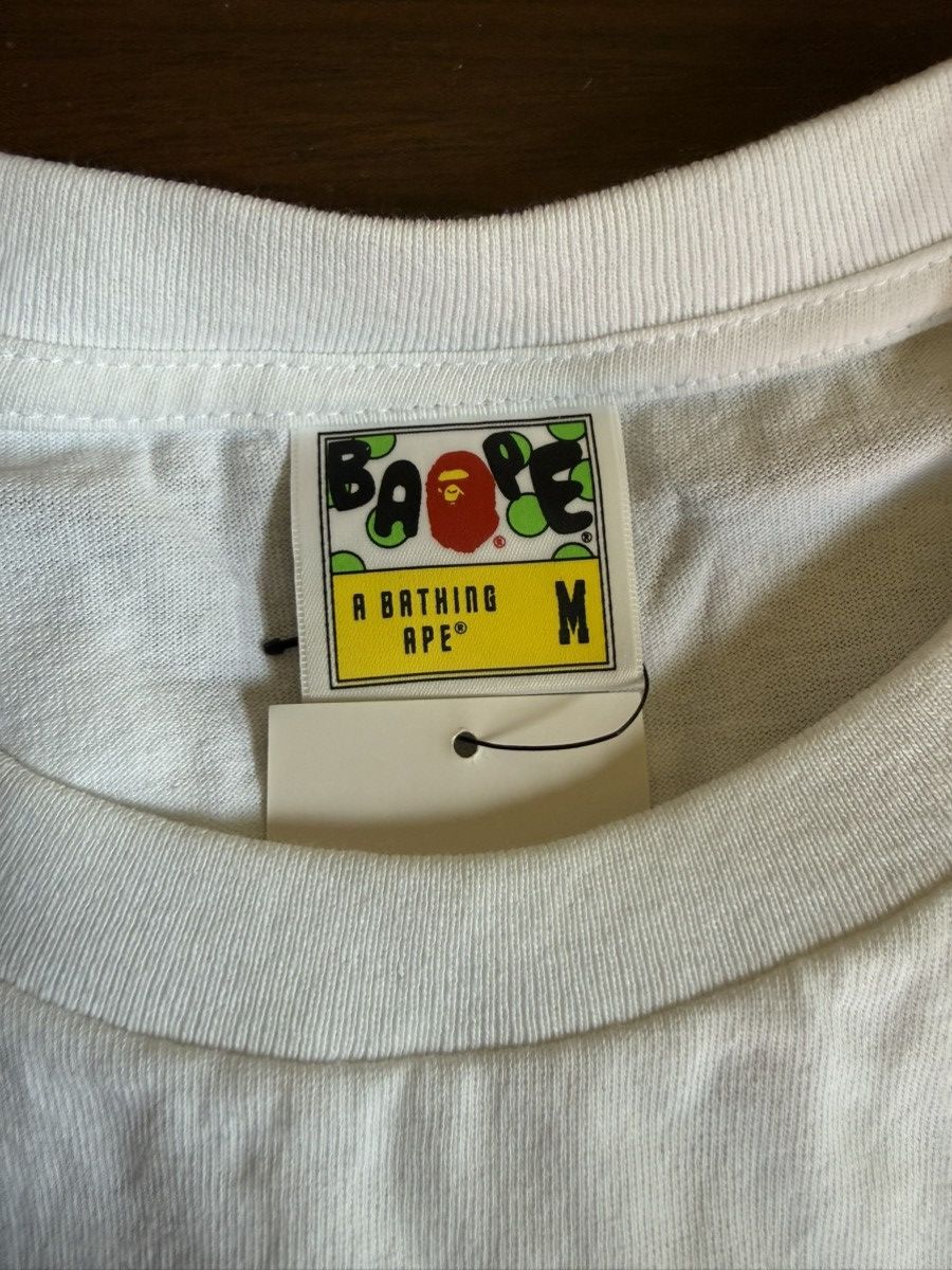 Bape A Bathing Ape White Long Sleeve Cotton T-Shirt Size US M / EU 48-50 / 2 - 5 Thumbnail