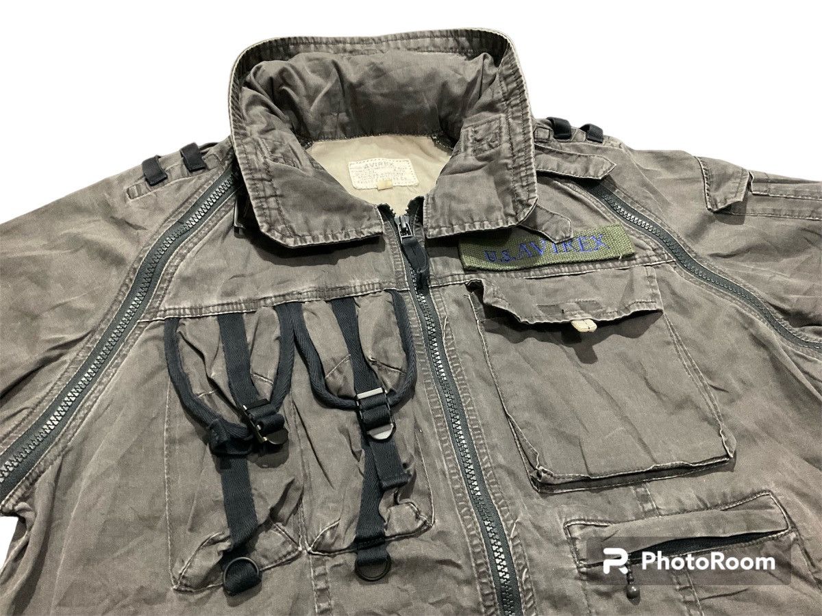 Avirex × Le Grande Bleu (L.G.B.) 🔥 Avirex Model A-75 Parachute Ultility Vest Jacket Shirt Size US L / EU 52-54 / 3 - 5 Thumbnail
