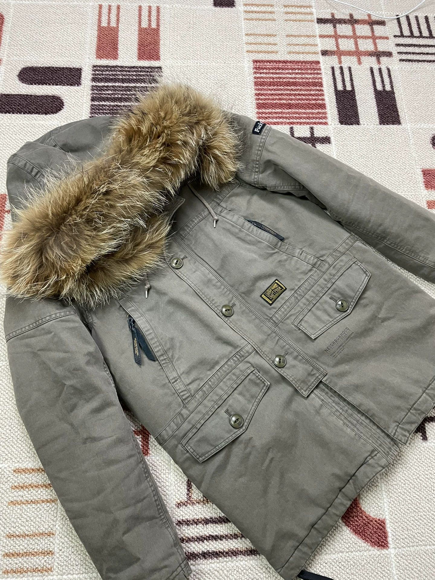 Neighborhood NBHD 10FW THUNDERSTRUCK C-JKT Wshd Cotton Jkt w/ Fur Size US M / EU 48-50 / 2 - 3 Thumbnail