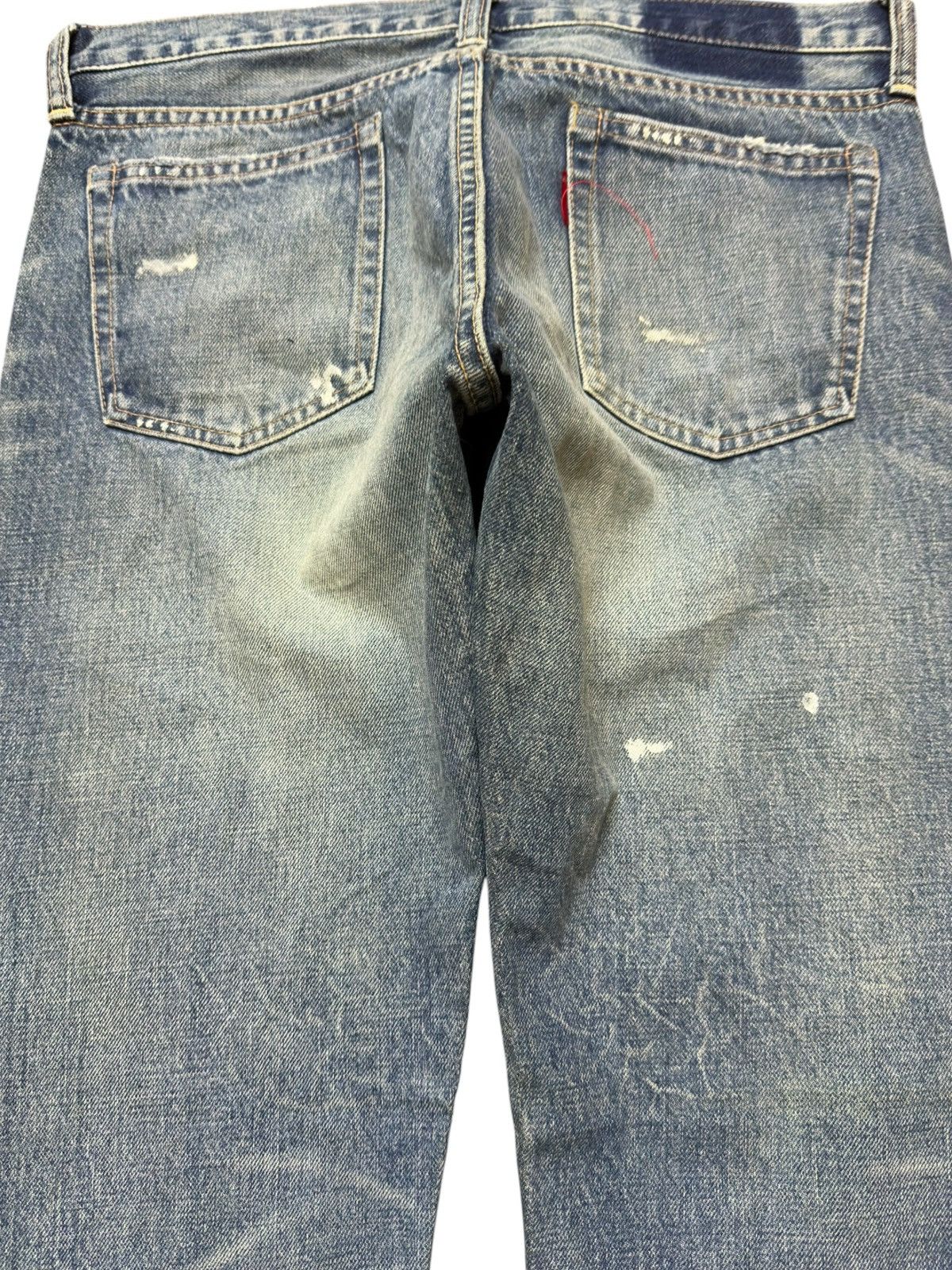 Beauty Beast Vintage RNA.inc Curve Leg Faded Grunge Denim Size US 30 / EU 46 - 4 Thumbnail