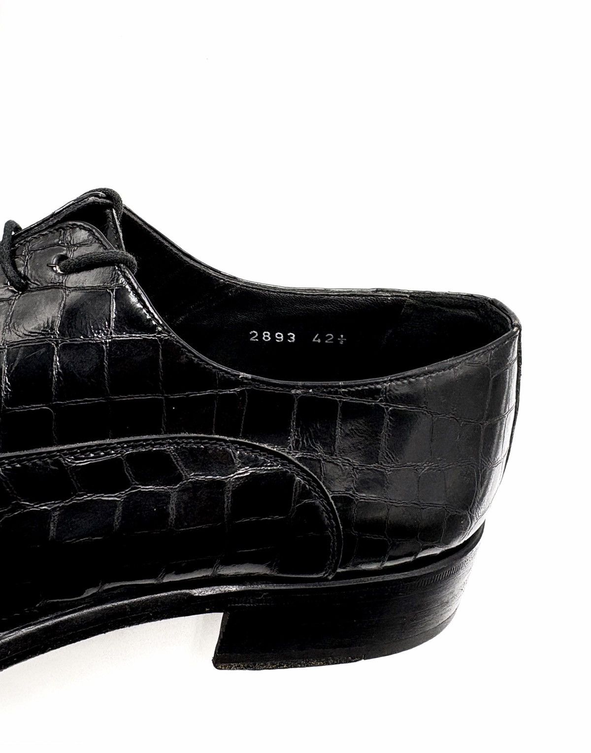 Genuine Leather Principe Di Bologna Italy Croc-Embossed Leather Dress Shoes Size US 9.5 / EU 42-43 - 8 Thumbnail