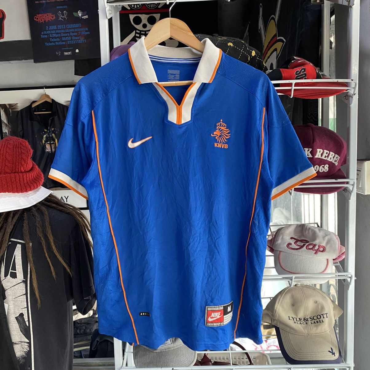 Nike Netherlands away vintage jersey 1998 Nike Size US L / EU 52-54 / 3 - 1 Thumbnail