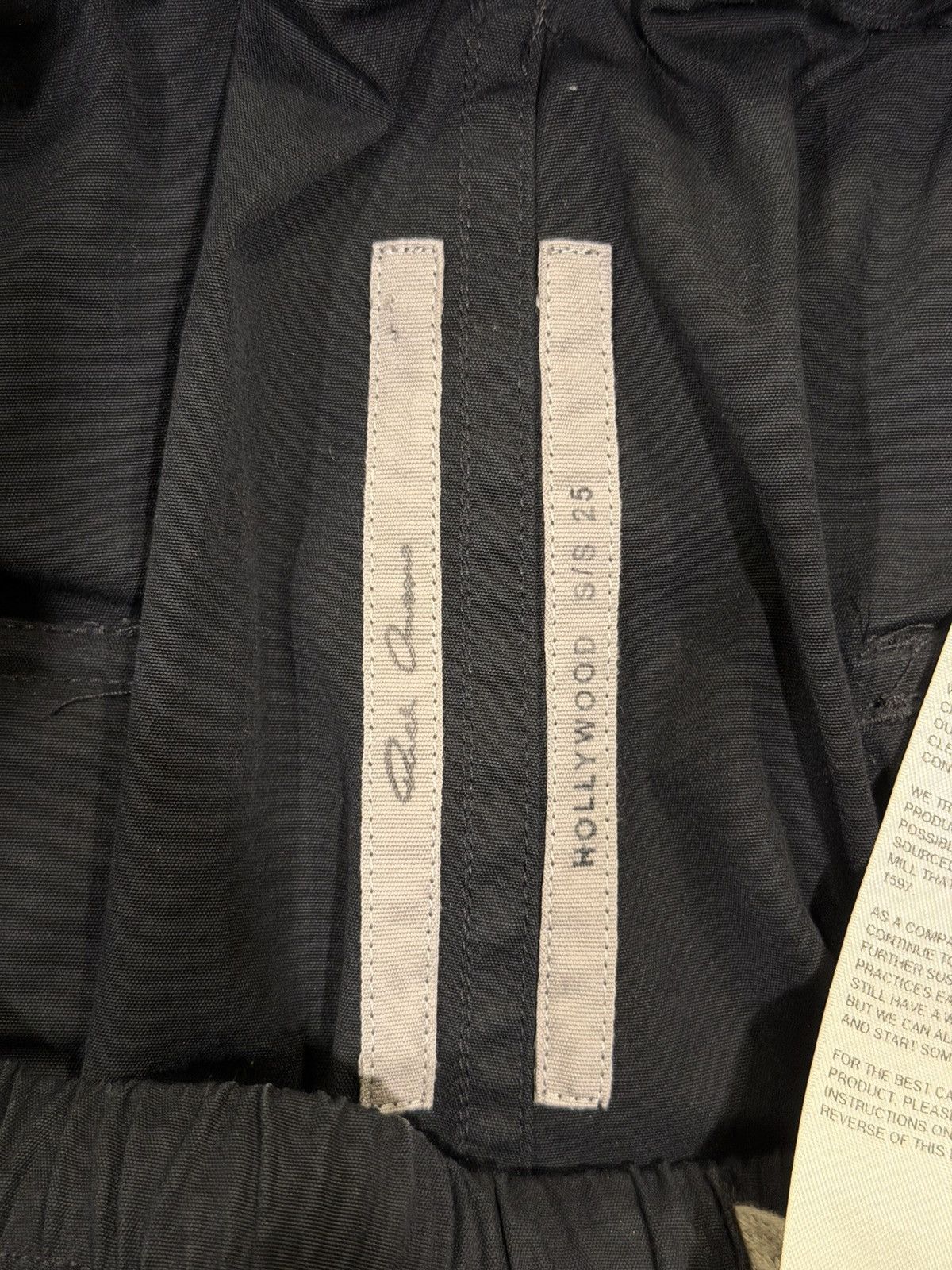 Rick Owens Rick Owens SS25 Mastodon Megacargo Black Poplin Trousers Size US 36 / EU 52 - 8 Thumbnail