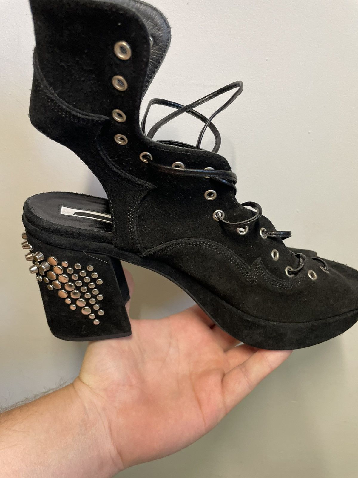 Alexander McQueen MCQ by Aleksander McQueen heels Boots mainline avant garde Size US 7 / IT 37 - 3 Thumbnail