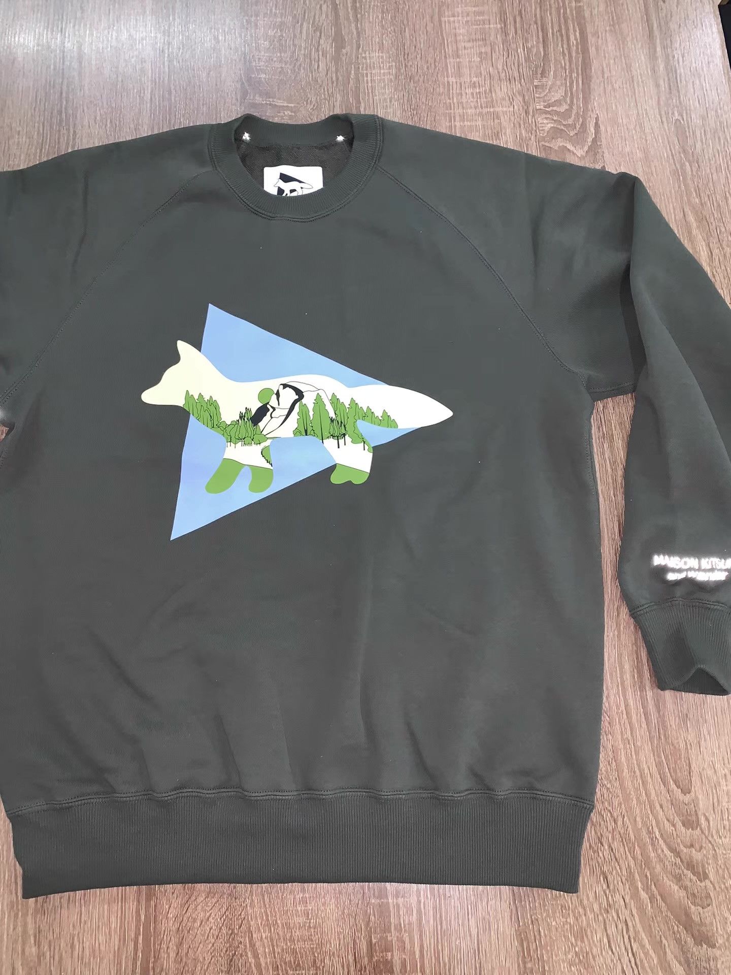 And Wander MAISON KITSUNÉ × and wander Cotton Sweatshirt Ｑ22 Size US M / EU 48-50 / 2 - 2 Thumbnail