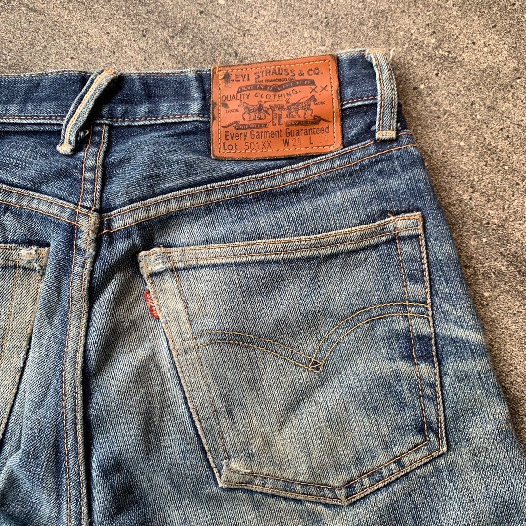 Levi's × Levi's Vintage Clothing × Vintage Levi's Big E selvedge beautifull fading Size US 29 - 5 Thumbnail