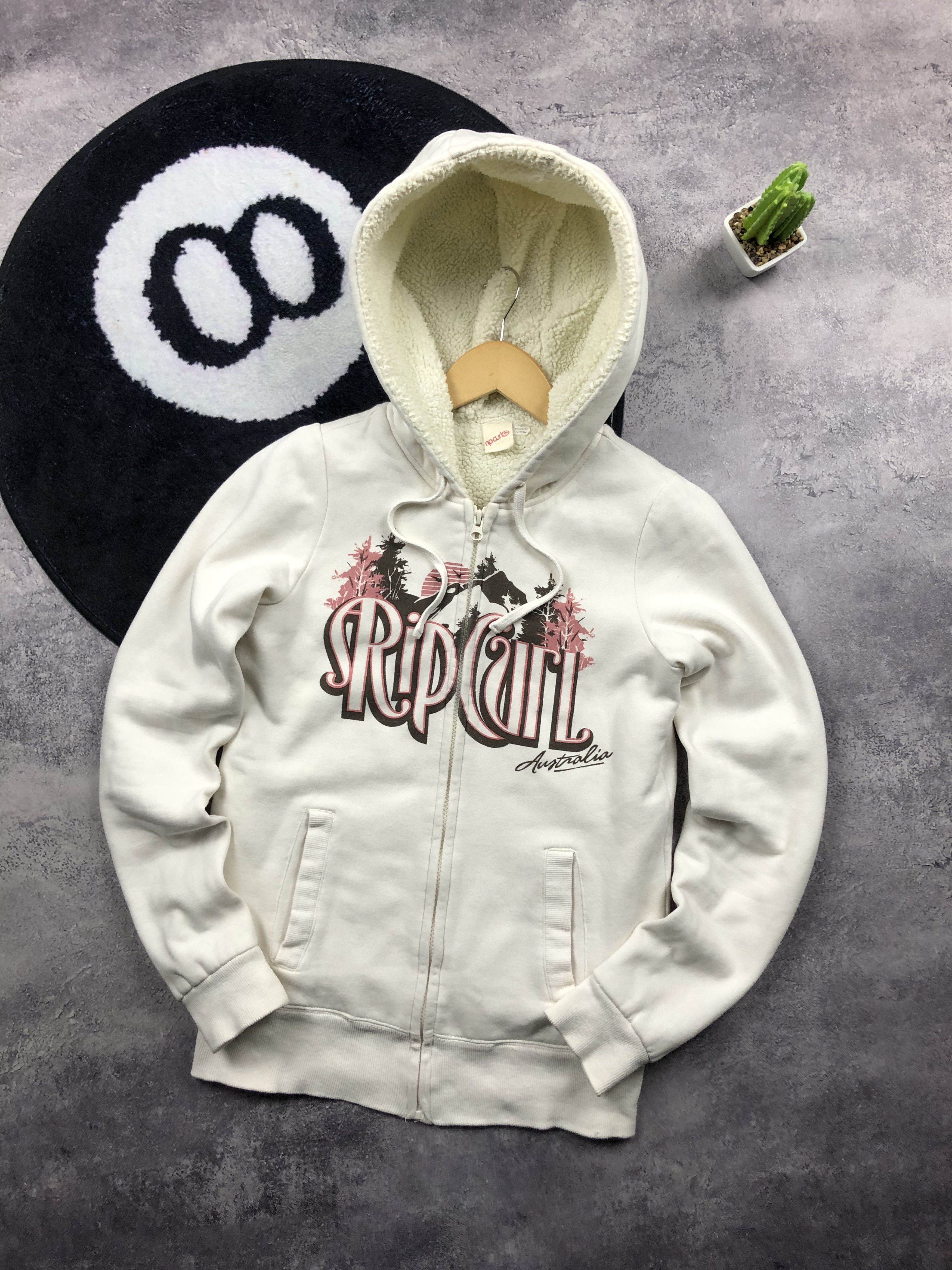 Rip Curl RIP CURL Vintage Serf Streetwear Hype Big Logo Sherpa Hoodie Size M / US 6-8 / IT 42-44 - 1 Thumbnail