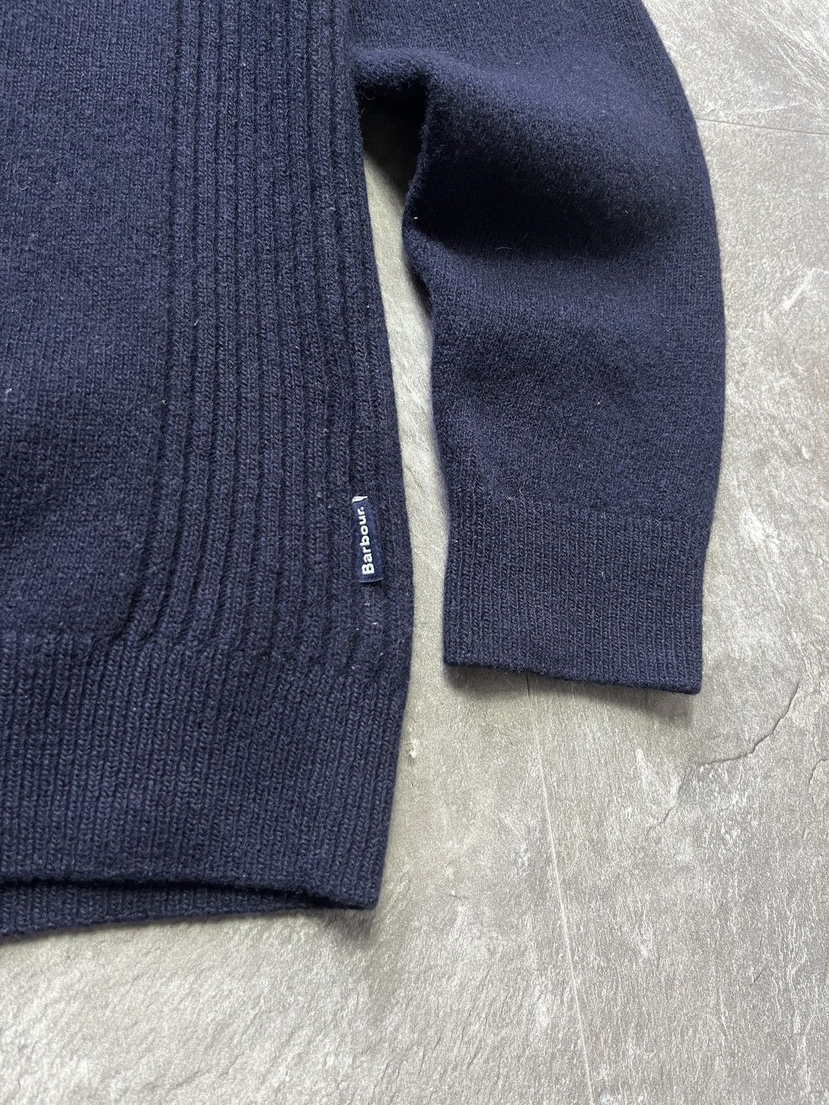 Barbour Barbour Wool 1/3 1/4 Zip Knit Sweater Vintage Englang Style Size US M / EU 48-50 / 2 - 3 Thumbnail
