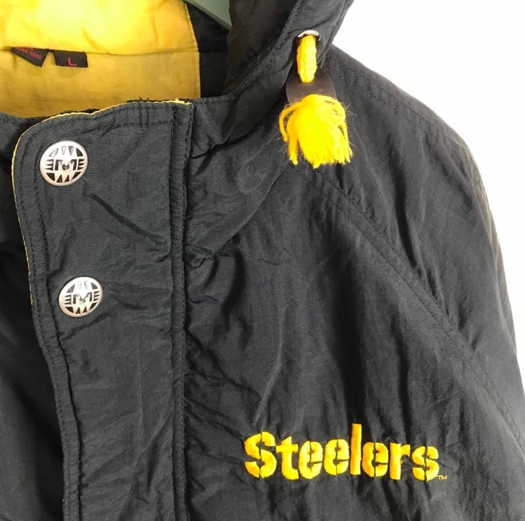 NFL × Vintage Vtg 90s distressed Pittsburgh Steelers NFL team jacket Size US L / EU 52-54 / 3 - 7 Thumbnail