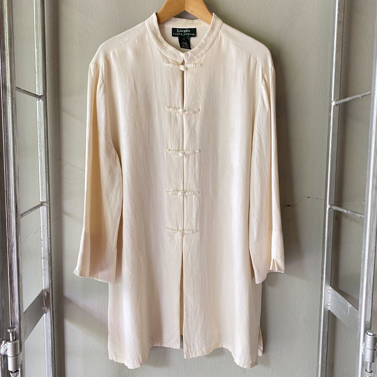 Designer × Japanese Brand LAUREN RALPH LAUREN Elegant Soft Chinese Knot Button Blouse Size M / US 6-8 / IT 42-44 - 10 Thumbnail