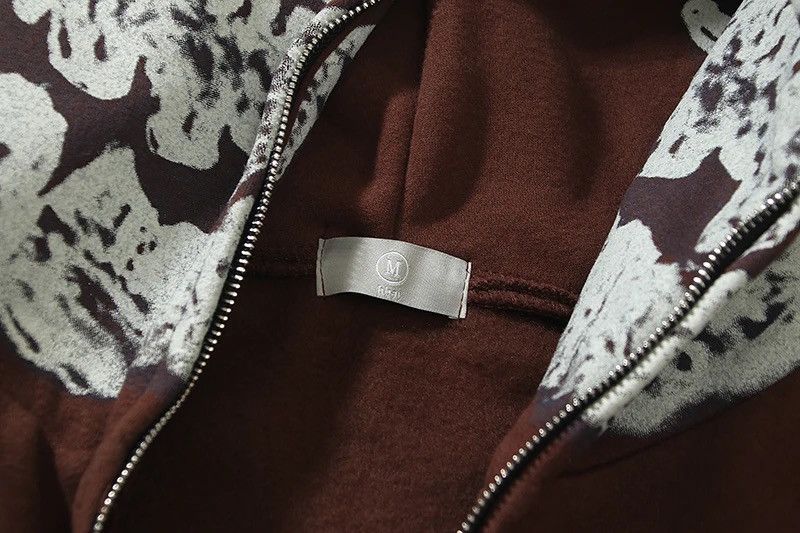 Japanese Brand Skull Printed Zip Up Oversized Hoodies Unisex Size US XXL / EU 58 / 5 - 3 Thumbnail