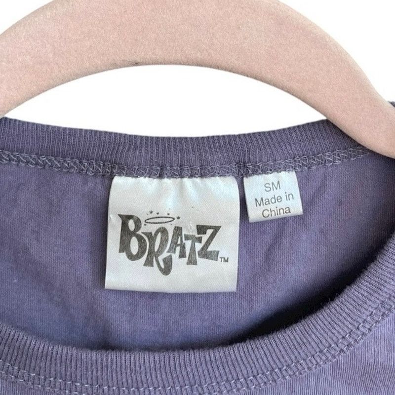 Other Bratz Purple Graphic Sequin Cropped Open Tie Back Tank Top Size S / US 4 / IT 40 - 7 Thumbnail