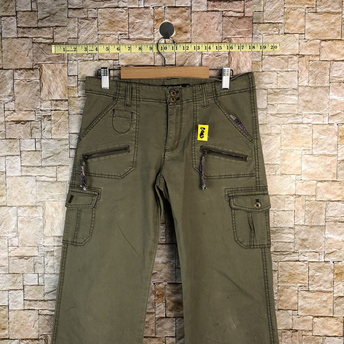 Japanese Brand Kiss Mark Cargo utility tactical Multipocket Pants #A983 Size 27" / US 4 / IT 40 - 2 Thumbnail