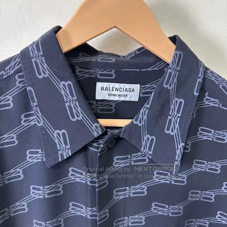Balenciaga Balenciaga Full Logo Double B Shirt Size XXS / US 00 / IT 34 - 3 Thumbnail