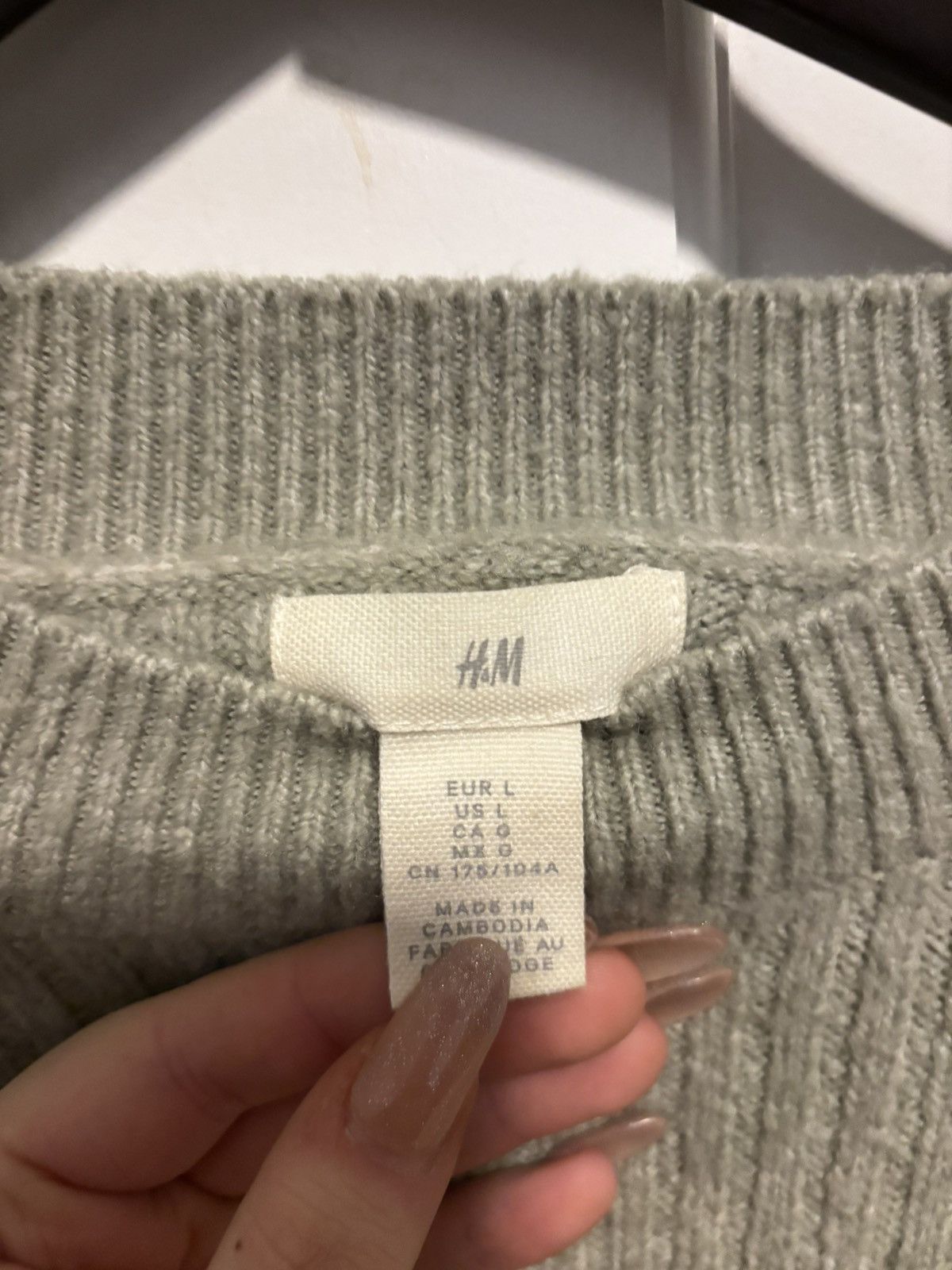 H&M sage green sweater Size L / US 10 / IT 46 - 3 Thumbnail