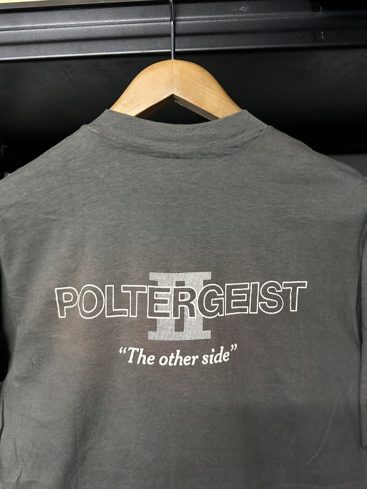 Expert Horror Vintage 80s Movie Horror Poltergeist THE OTHER SIDE Faded T Size US L / EU 52-54 / 3 - 2 Thumbnail