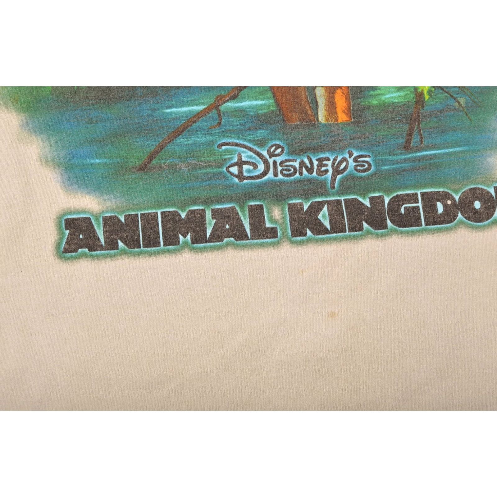 Disney Walt Disney World Animal Kingdom Vintage Tank T-Shirt Tee OS XL Beige 90s Cartoon Mens Shirt Tank Top Size US XL / EU 56 / 4 - 3 Thumbnail