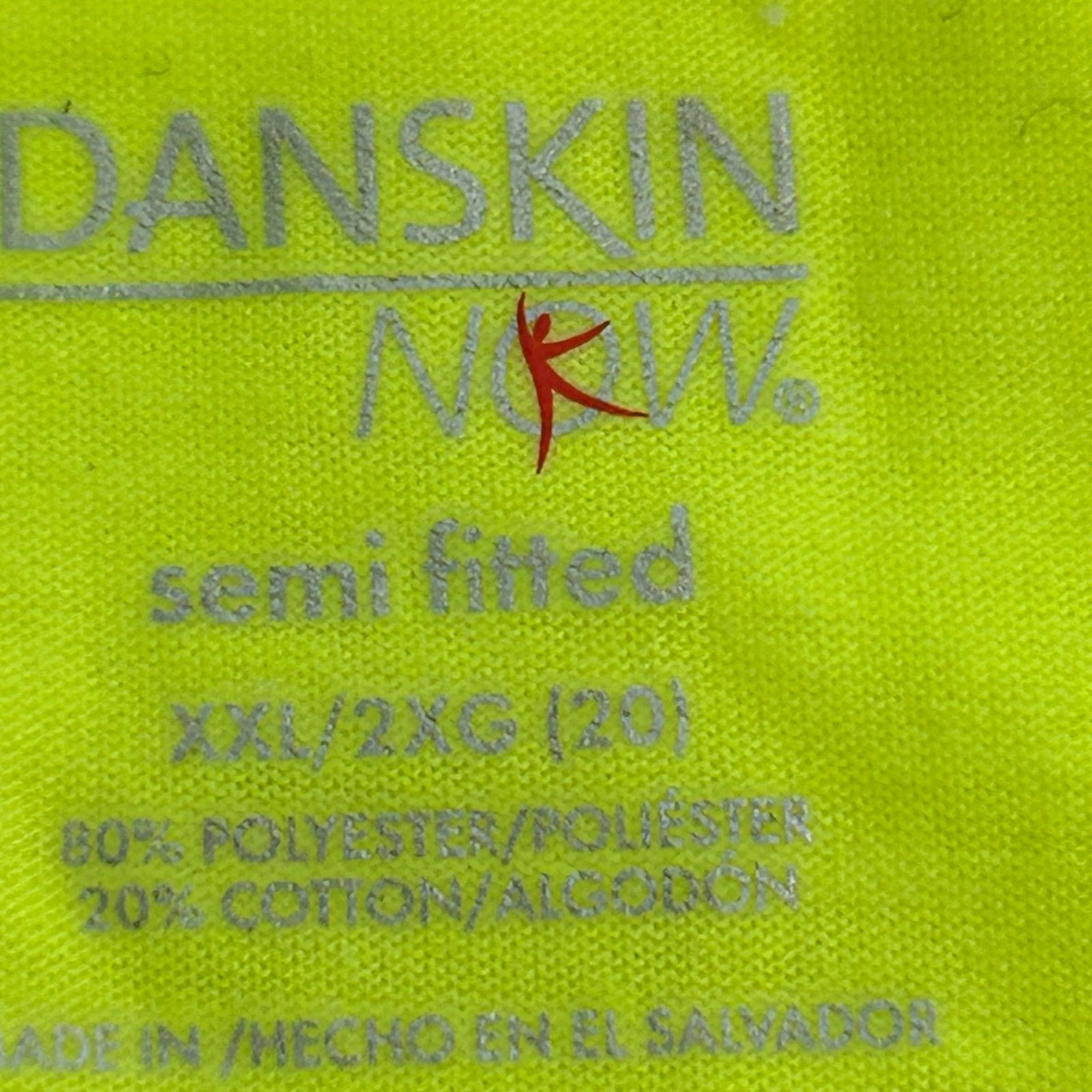 Other Danskin Now Dri More Neon Yellow Semi Fitted Tee XXL Size XXL / US 16-18 / IT 52-54 - 8 Thumbnail