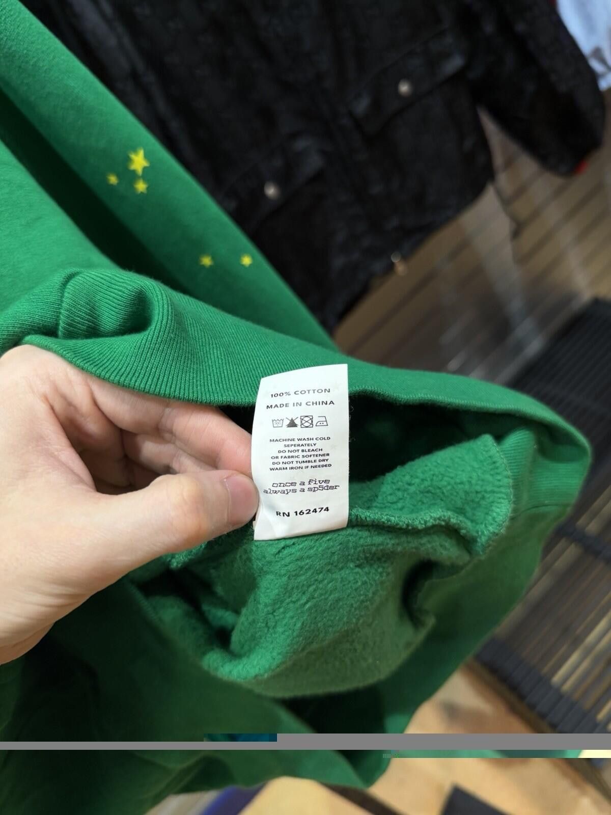 Sp5der Sp5der Green Yellow Pullover Hoodie (Small) 100% Authentic Size US S / EU 44-46 / 1 - 10 Thumbnail