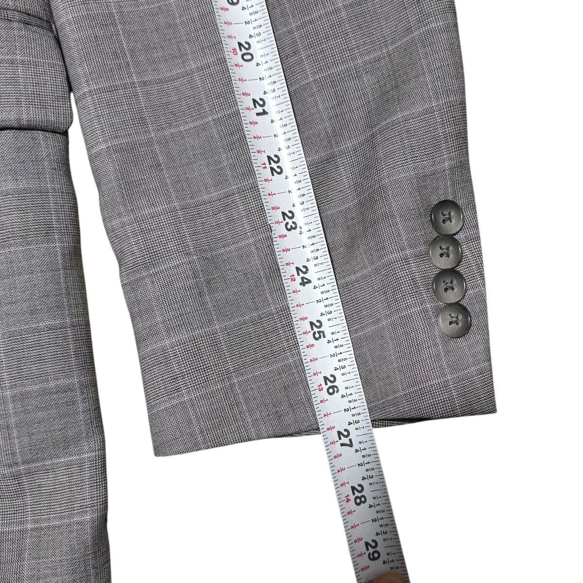 Hart Schaffner Marx Hart Schaffner Marx 2 Button Plaid Wool Blazer Men’s 44L Size 44L - 14 Thumbnail