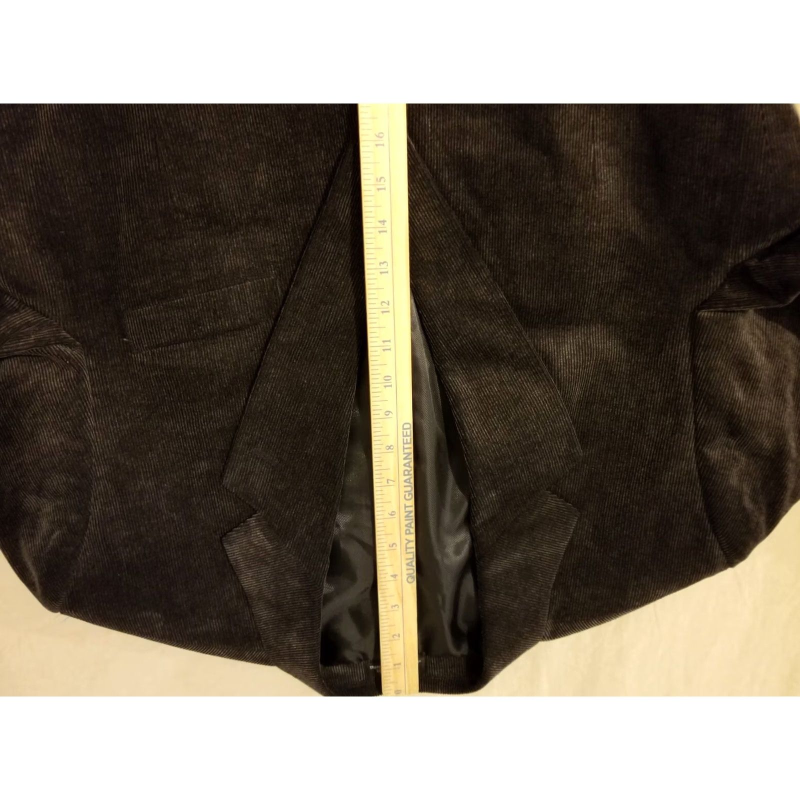 Vintage Alan Flusser Sports Jacket Blazer Cotton Black Mens 42L Corduroy Size 42R - 5 Thumbnail