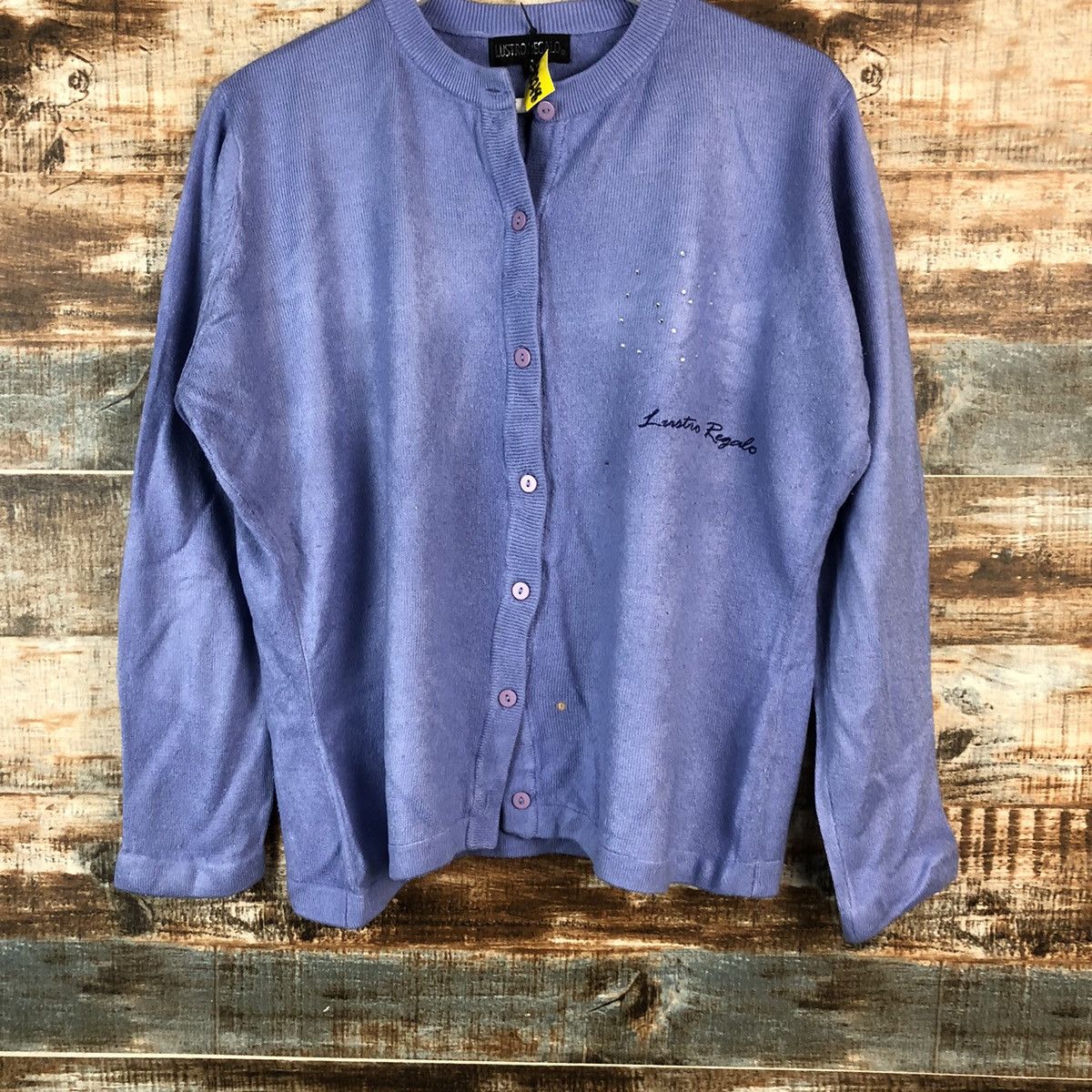 Homespun Knitwear × Japanese Brand Lustaro Regaro Purple Knitwear #A2218 Size M / US 6-8 / IT 42-44 - 3 Thumbnail