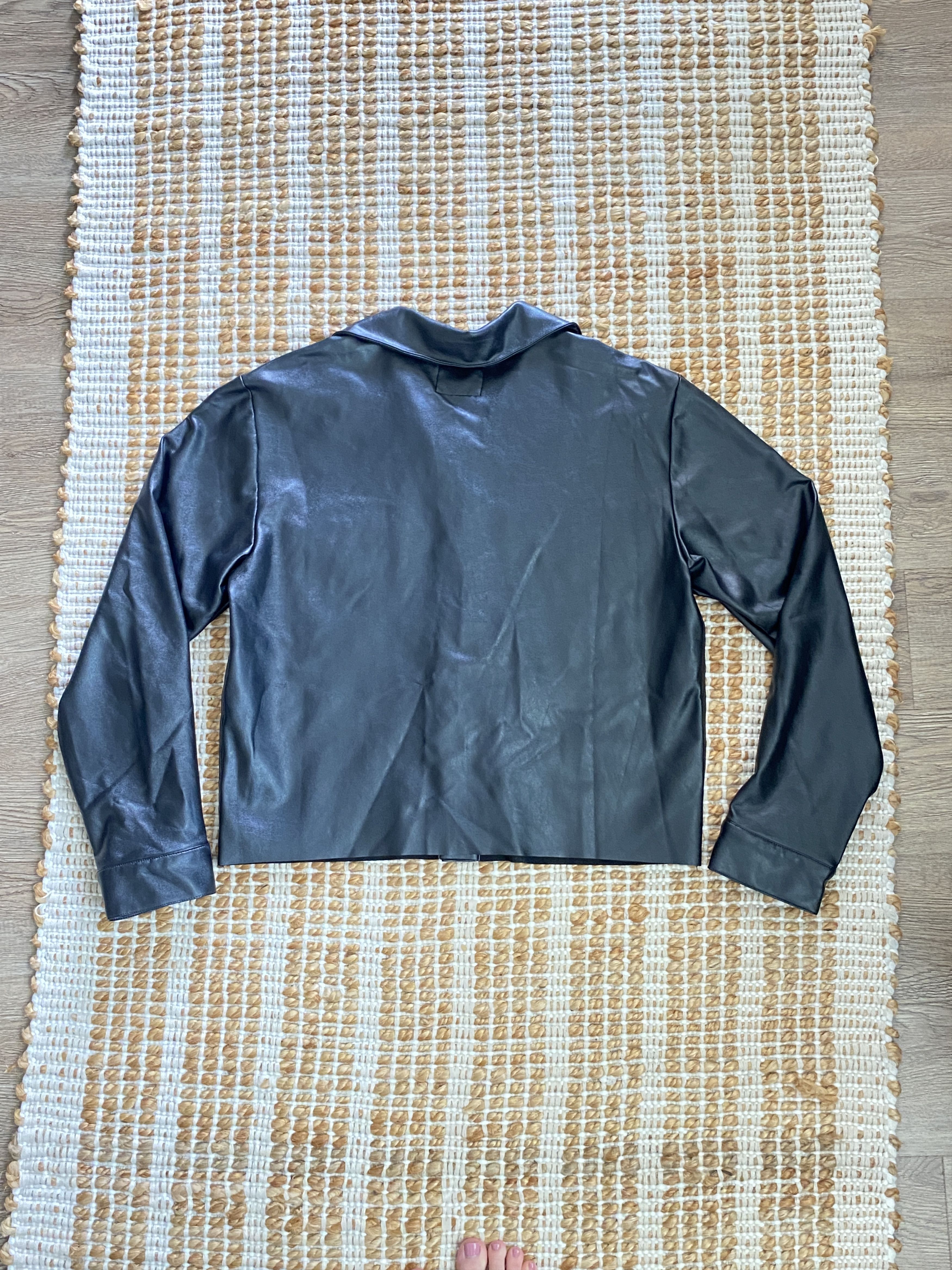 Nordstrom Nordstrom Tinsel Faux Leather Army Jacket– Size Small Size S / US 4 / IT 40 - 10 Thumbnail