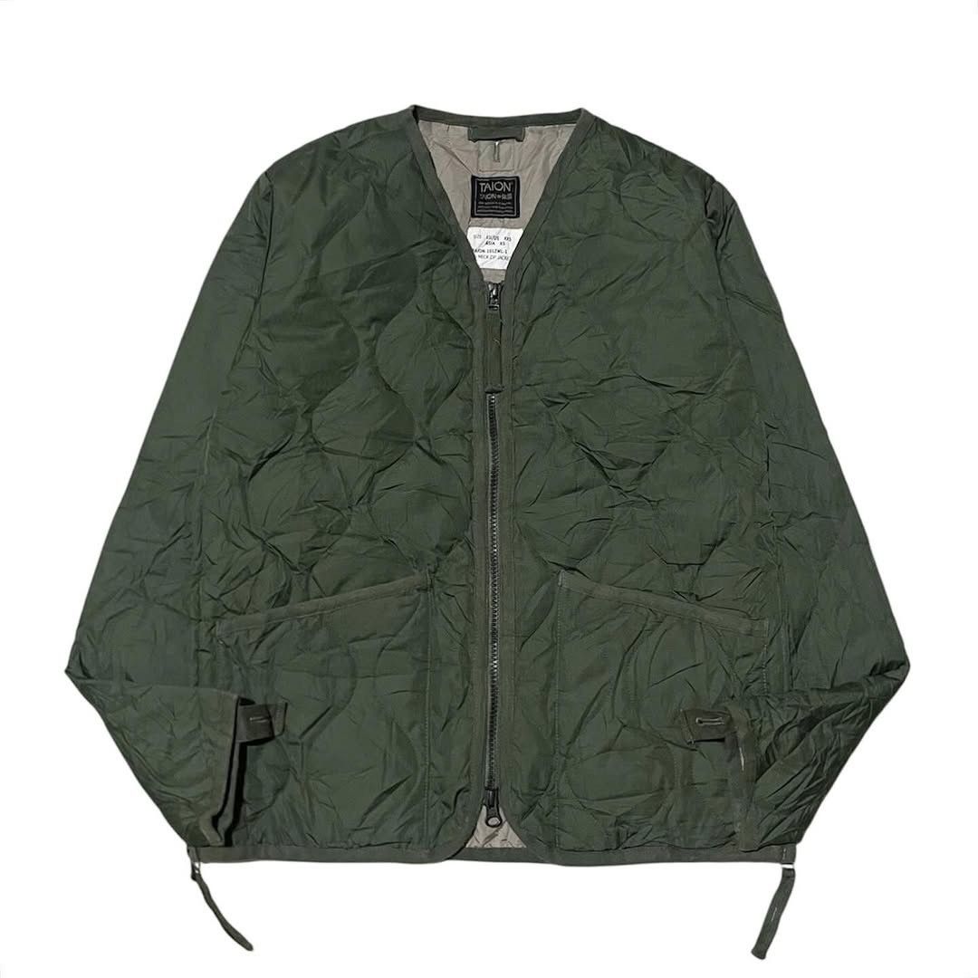 TAION 💸BINDING OFFER💸TAION-101ZML-1 Military V-neck Zip Down Jaket Size US XS / EU 42 / 0 - 3 Thumbnail