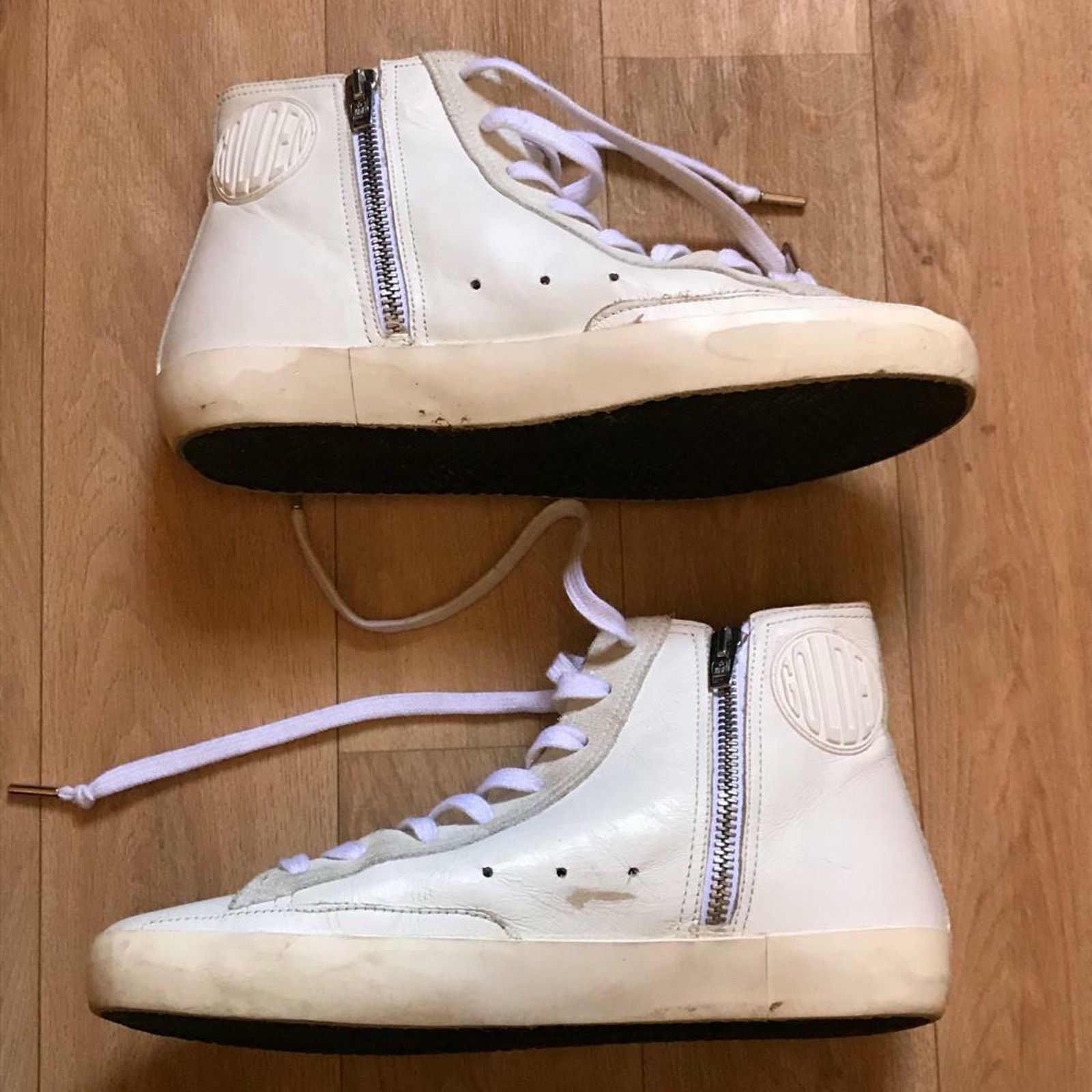 Golden Goose Golden Goose Francy Sneakers High Top Shoes leather WOmen's Size US 8 / IT 38 - 3 Thumbnail