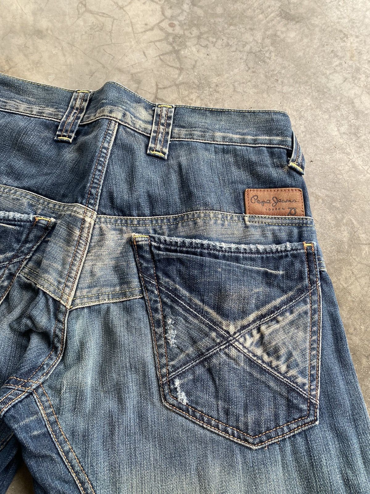 Evisu × Momotaro Jeans × Pepe Jeans Baggy Jeans Pepe London Wash Blue p112 Size US 32 / EU 48 - 6 Thumbnail