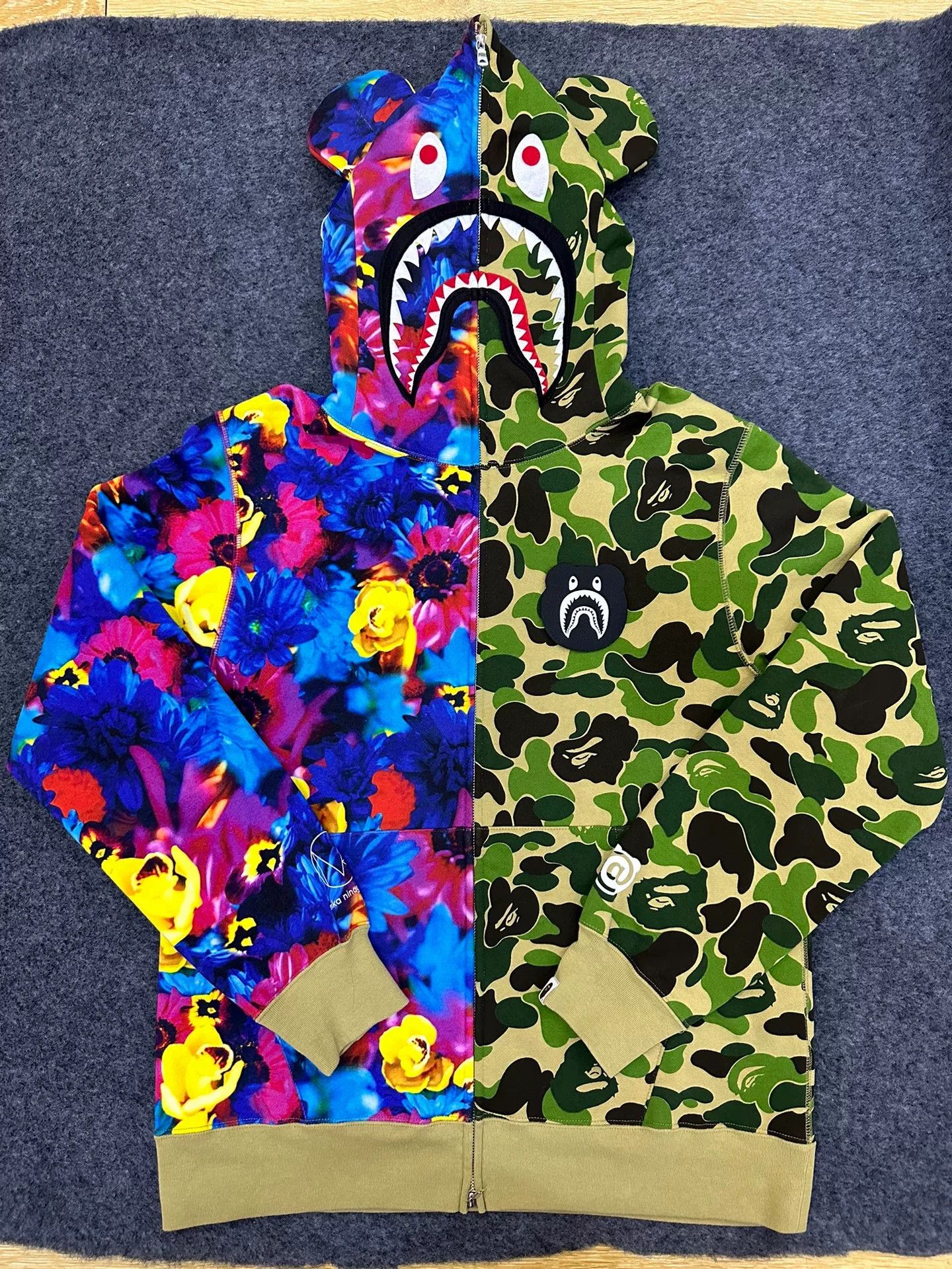 Bape Bape X Multi Shark Sweatshirt Pullover Size US XXL / EU 58 / 5 - 1 Thumbnail