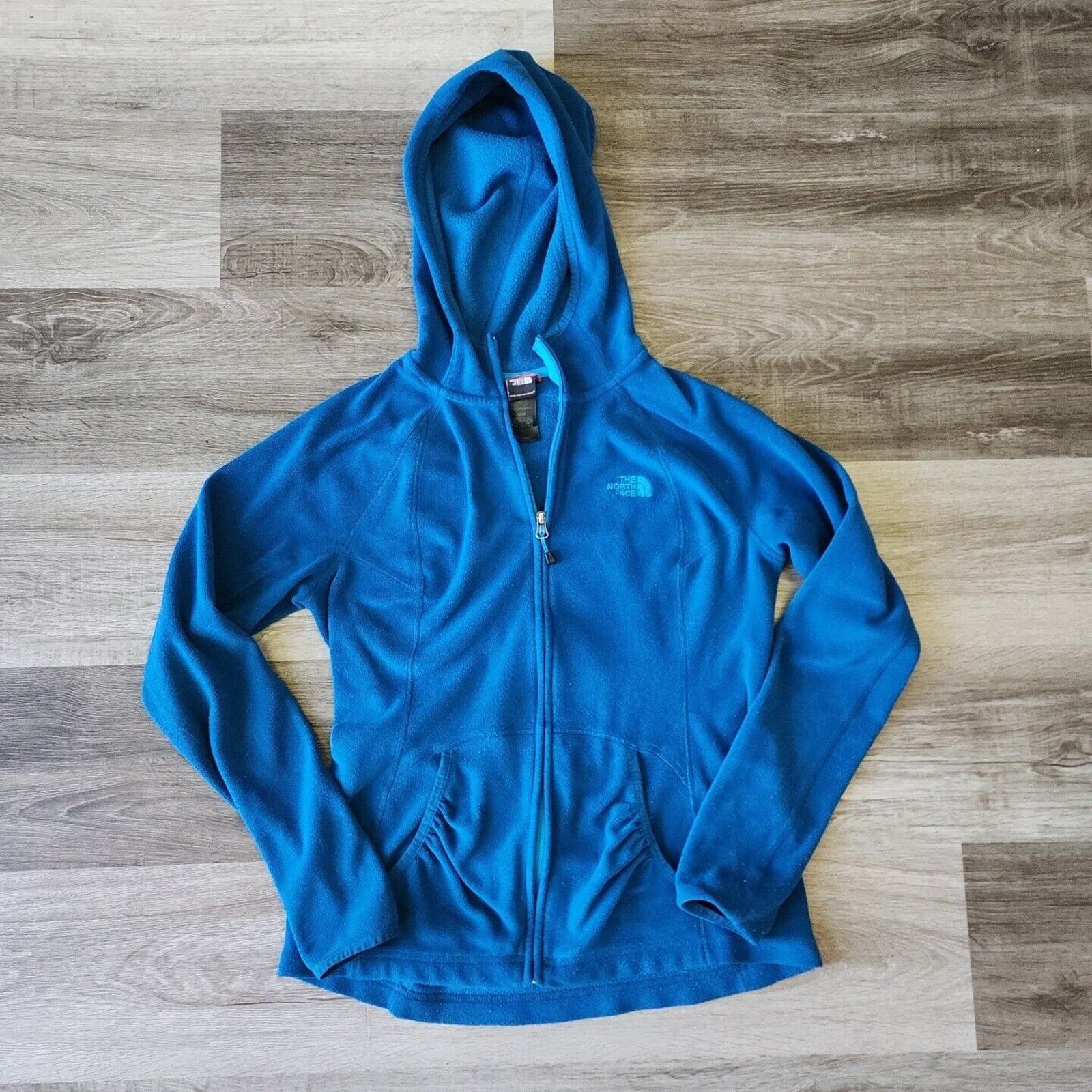 The North Face North Face Women's M Blue Polartec Full Zip Hoodie | Grailed